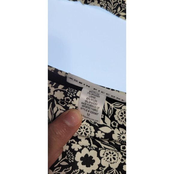 Robin Piccone Bikini Swim Top M Color Black Bottom High Rise Solid Sz M#20 - Picture 3 of 9